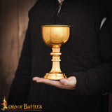 Large church Christian Brass chalice or goblet