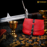 Large red Tudor bag