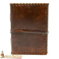 Leather Journal With Stitched Edging