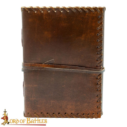 Leather Journal With Stitched Edging