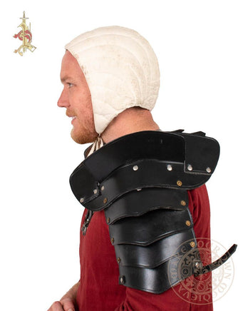 Leather Pauldrons shoulder armour with Sword Breakers