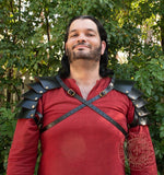 Leather LARP Pauldron armour