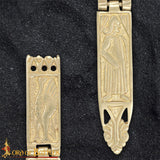 Medieval 15th century reproduction hinged strap end