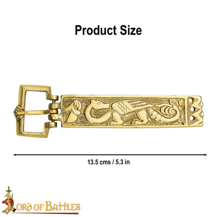 Medieval Dragon belt buckle