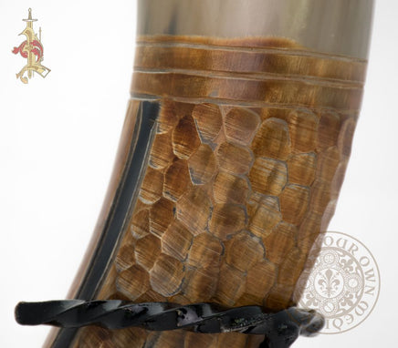 Medieval Dragon scale drinking horn