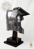 Medieval bascinet reenactment helm or helmet 14 gauge steel