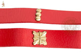 Medieval belt with square and three ball belt mounts