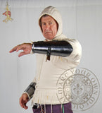 Medieval bracers for arm plate armour