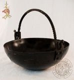 Medieval cooking pot blacksmith forged Iron
