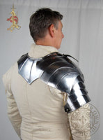 Medieval plate armour shoulder pauldron