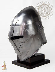 Medieval reenactment helm or helmet 14 gauge steel