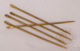 Medieval reproduction brass needle set for historical reenactment medium size