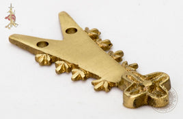 Medieval strap end reproduction belt fitting for making a belt