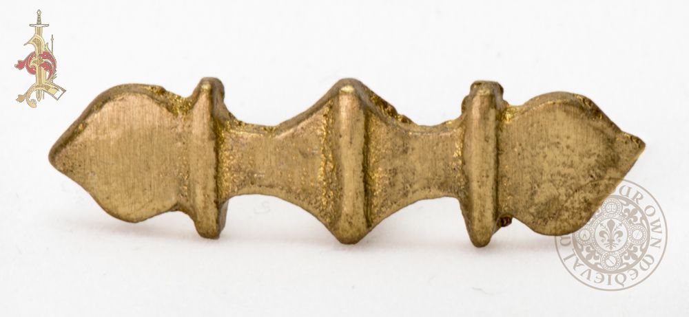 Pointed Three Bar  Medieval Belt Mount