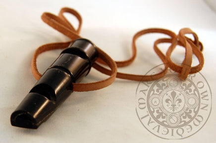 Medieval training whistle combat demonstrations