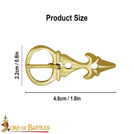 Medieval buckle with fluer de lis design