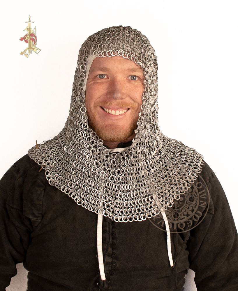 Medieval coif made from Aluminium rings