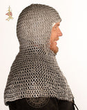 Medieval coif made from Aluminium rings Viking costume
