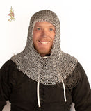 Medieval coif made from Aluminium rings