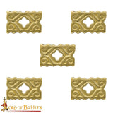 Medieval quatrefoil reprduction belt mount for making middle ages belt