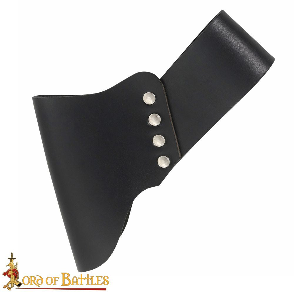 Medieval sword holder for Cosplay and costume made from black leather