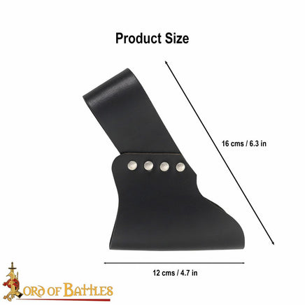 Medieval sword holder for LARP made from black leather
