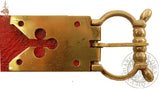 Middle ages brass belt buckle