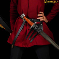 Middle ages knights sword holder