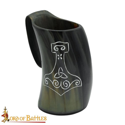 Mjölnir Hammer of Thor Ale Horn Tankard