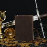 Old Vintage aged style leather diary with tree design
