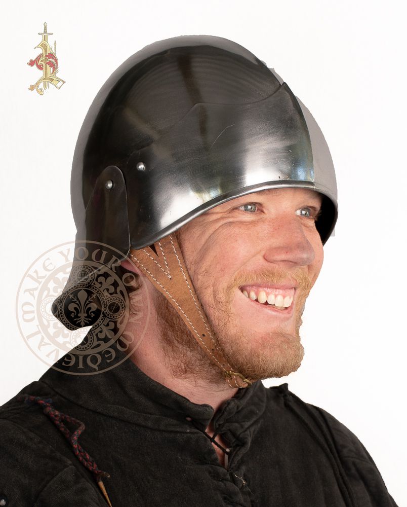 Burgundian 15th Century Sallet Helmet – 18 gauge