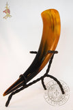 Orange drinking horn Viking