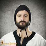 Black Padded Coif for helm Medieval reenactment