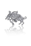 Pig Playing Bagpipes Badge