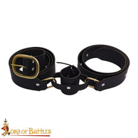 Pirate sword belt with frog for holding sword
