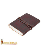 Raven leather journal or diary Viking art style