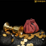 Red medieval dice pouch