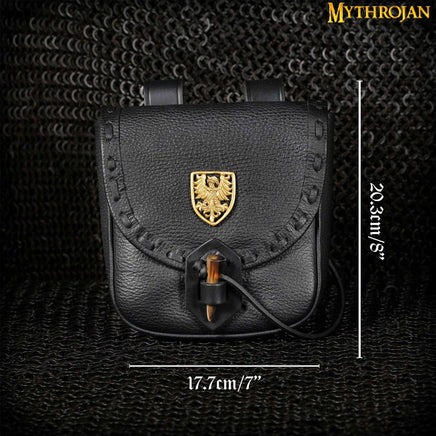 Renaissance Costume Medieval lady leather bag