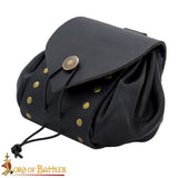 Renaissance Themed bag made from black Leather