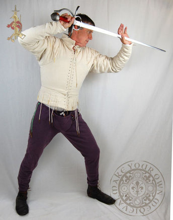 Renaissance 15th century arming doublet with aglets