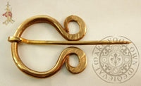 Roman Fibula dress clasp cloak spiral forged