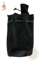 SCA bag made from black suede leather
