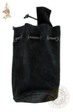 SCA bag made from black suede leather