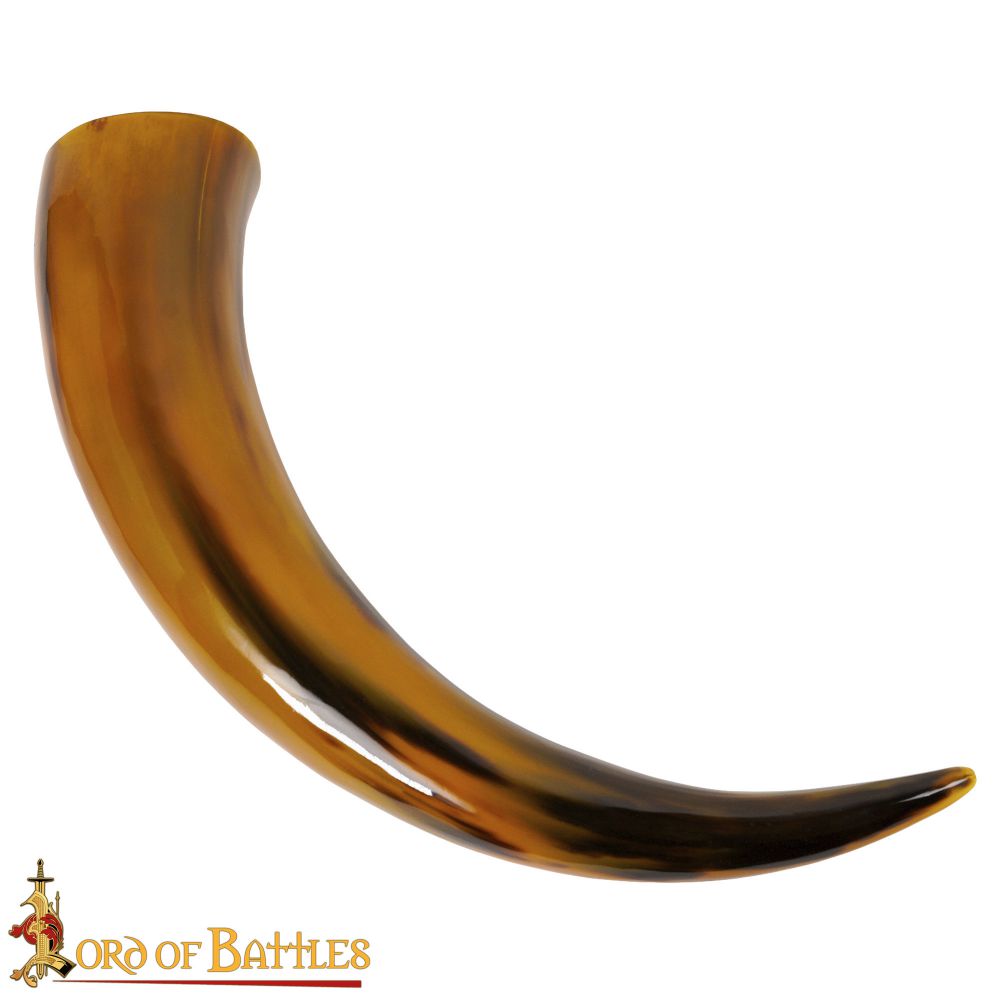 Large Yellow Drinking Horn (12"-15")