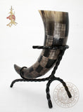 Serpent scale viking drinking horn