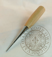 Sewing awl with wooden handle for Medieval and Renaissance sewing and leatherworking