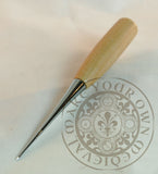 Sewing awl with wooden handle for Medieval and Renaissance sewing and leatherworking