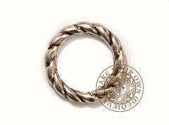 Twist Lacing Ring Silver - Set of 20