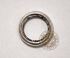 Solid Lacing Ring Silver - Set of 20
