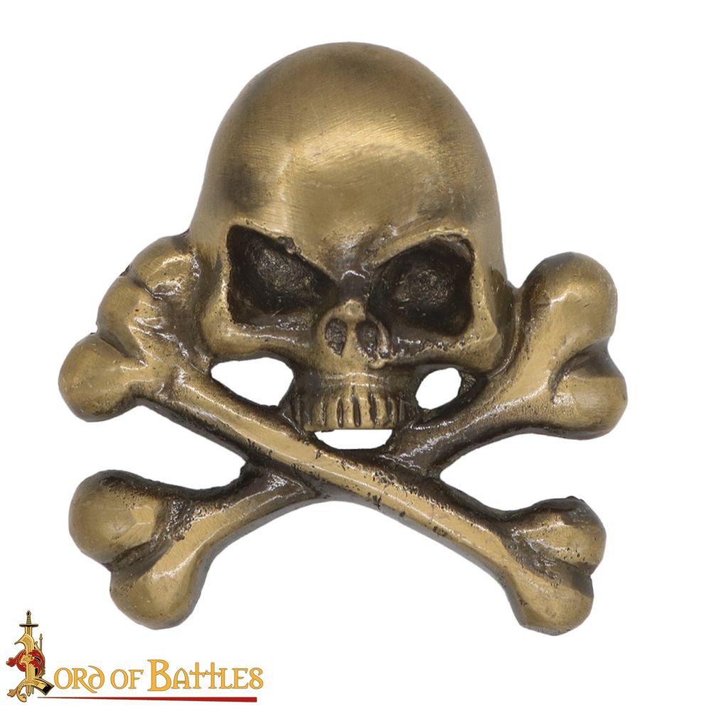 Skull and Crossbones Brass Fitting – Large